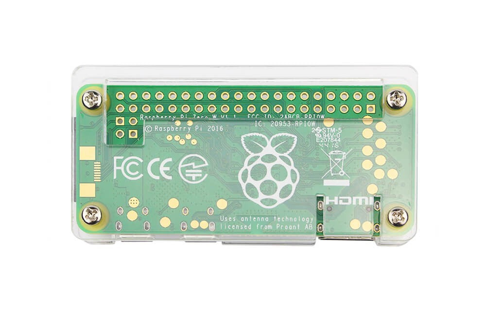 Case for Raspberry Pi Zero with Heat Sink (Transparent)