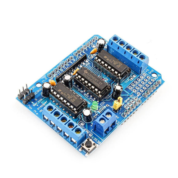 4-Channel DC Motor Driver Shield (for Arduino) (L293D)