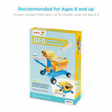 Tenergy Odev STEM Educational Kit - Geo Salt Water Powered & Solar Powered 2-in-1 Robot Kit