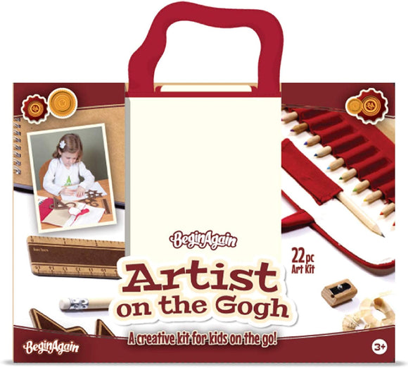 Artist On The Gogh – A 22-Piece Creative Art Kit for Kids On The Go!